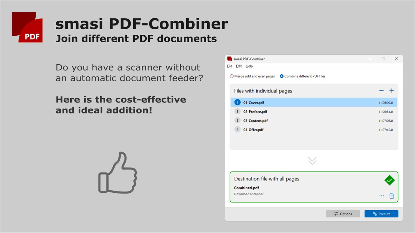 #2. smasi PDF-Combiner (Windows) 게시자: 2S-Software AG