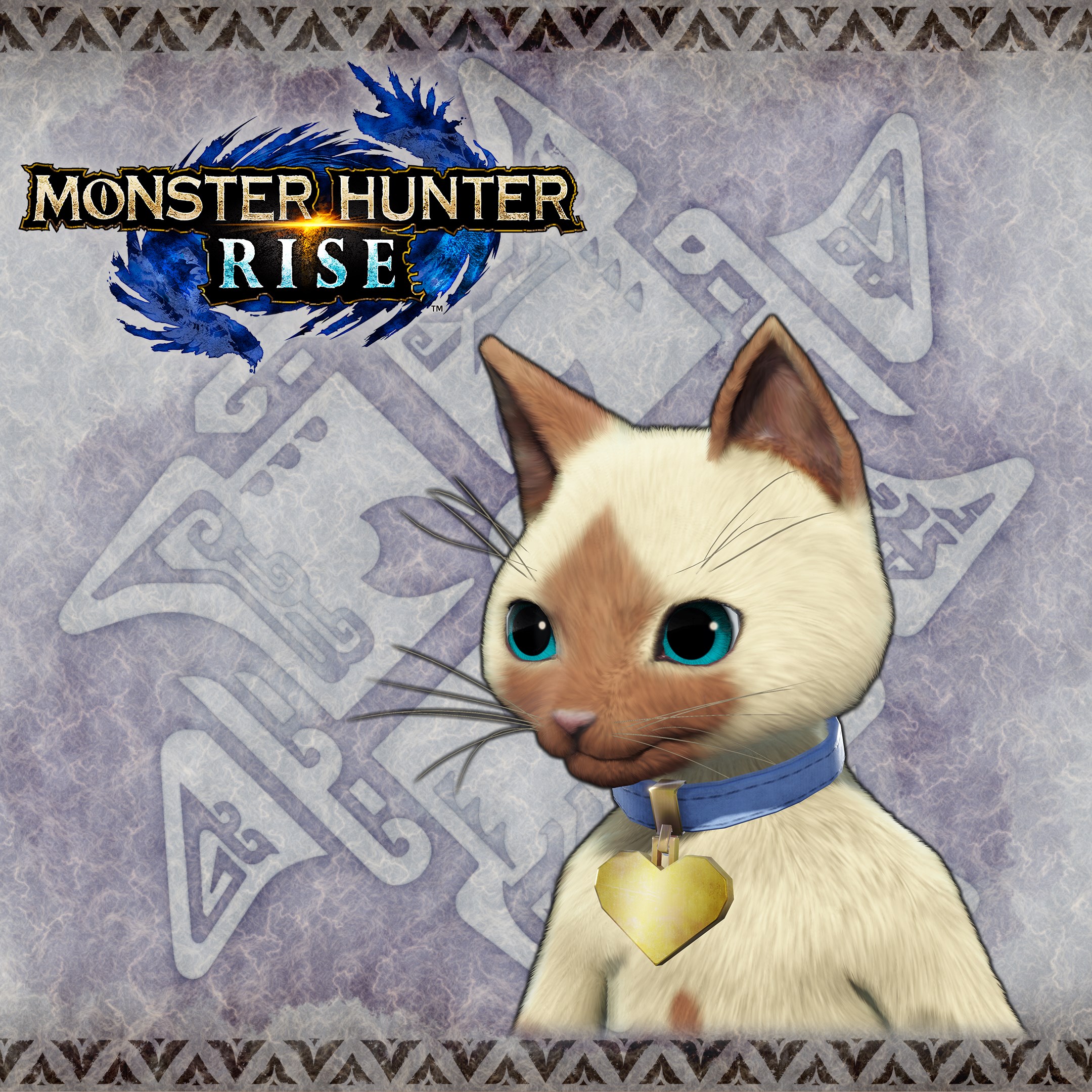 Palico-Dekorrüstung "Herz-Halsband"