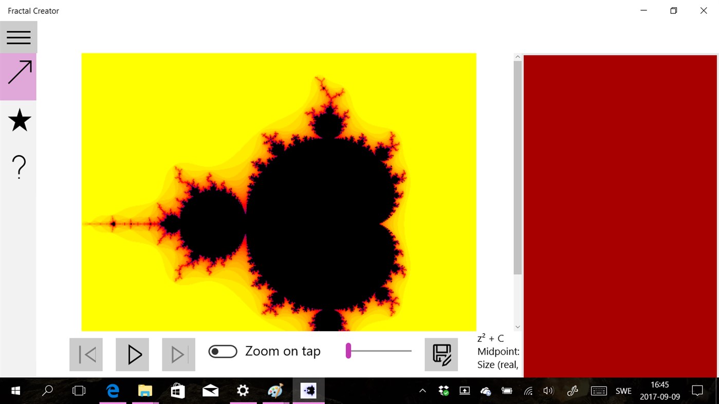 #1. FractalCreator (Windows) 由: Utte Rydberg