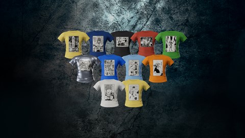 JUMP FORCE - paquete de 13 camisetas de manga