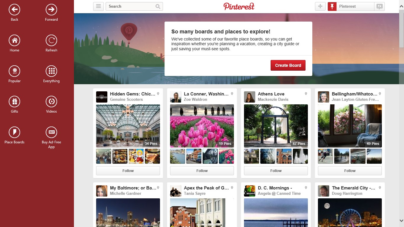 Pinterest App For Windows 10