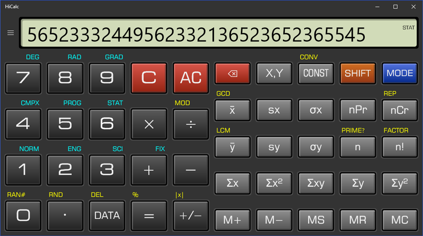 #5. HiCalc (Windows) By: Tramontána