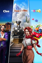 Ticket to Ride, Clue and The Game of Life 2 - Classic Board Game Bundle