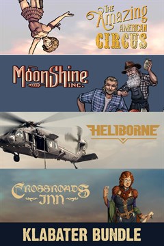 Cover poster for Klabater Bundle: The Amazing American Circus, Moonshine Inc., Heliborne and Crossroads Inn