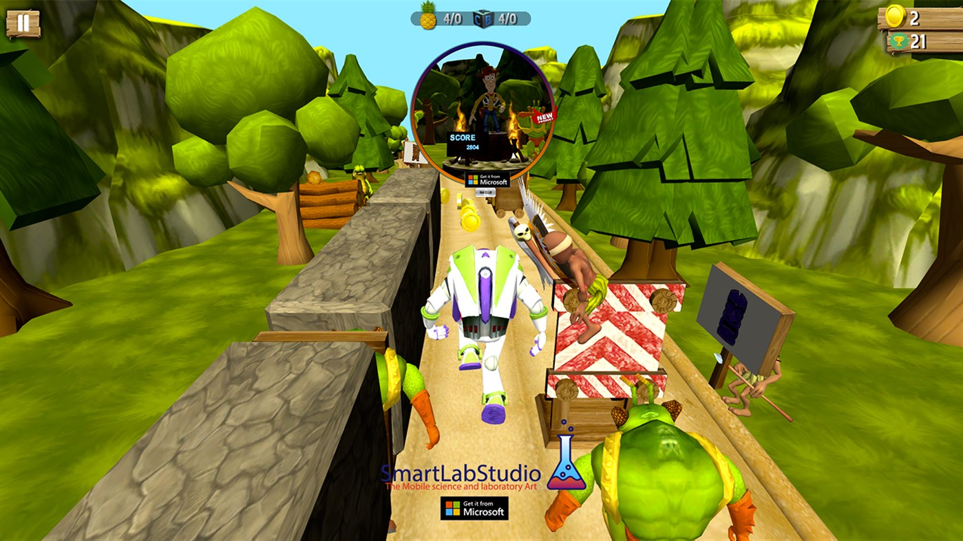 #2. Go Woody Run - Jungle Adventure (Windows) 由: SmartBrainLAb