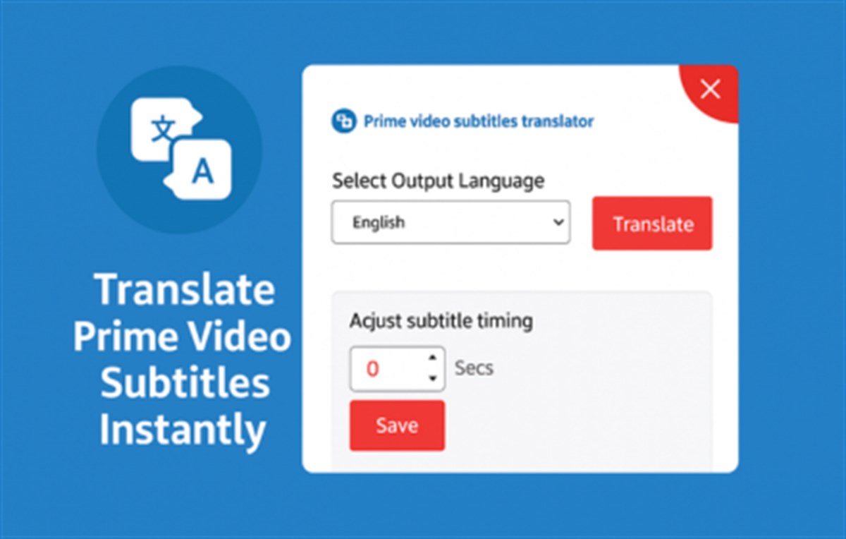 Prime Video Subtitles Translator