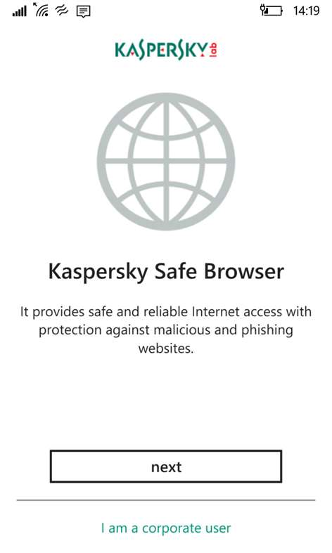 Kaspersky Safe Browser Screenshots 1