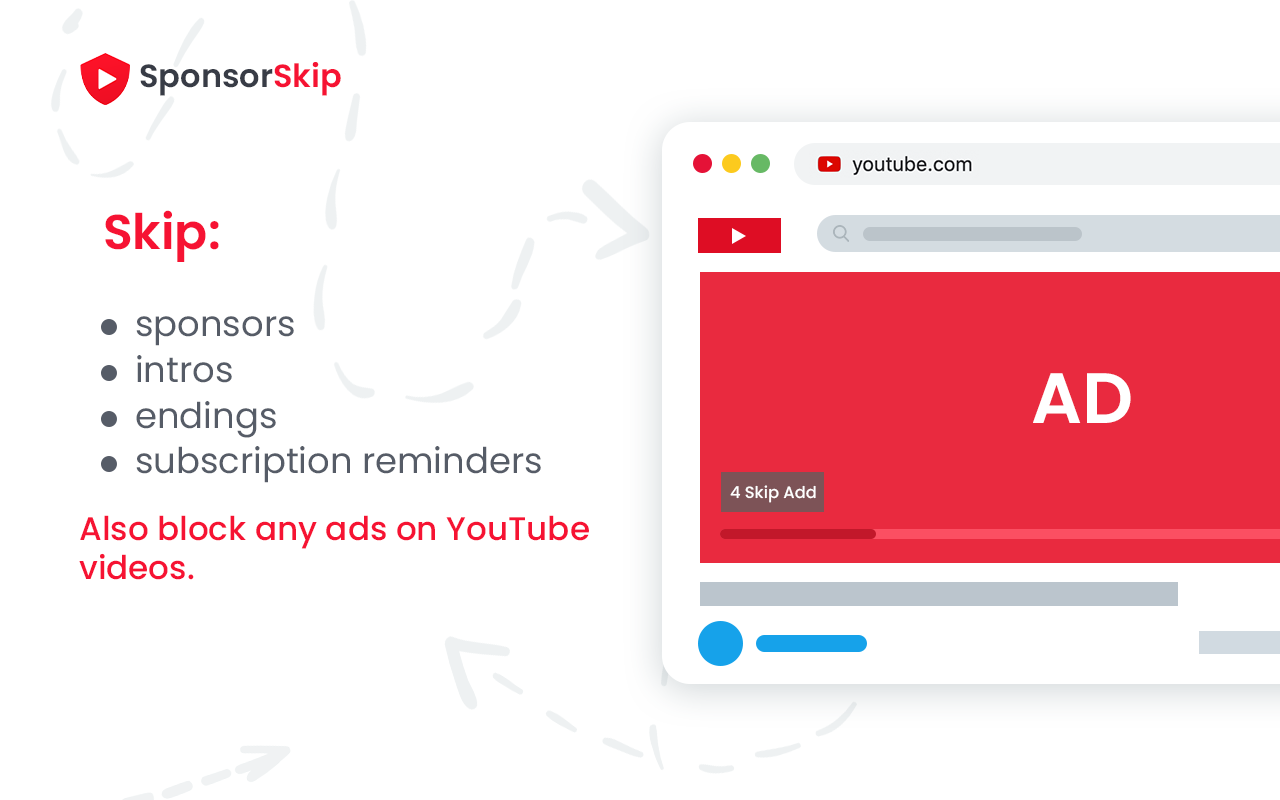 Ads and Sponsors Block for YouTube