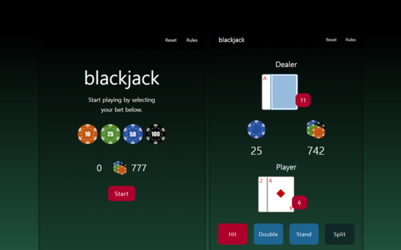 blackjack simulation