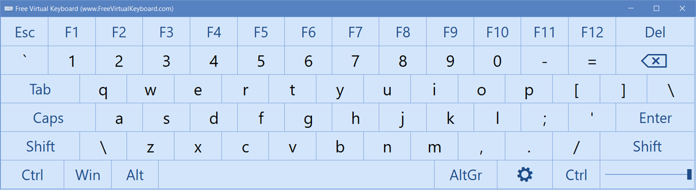 #1. Free Virtual Keyboard (Windows) Ved: Comfort Software Group