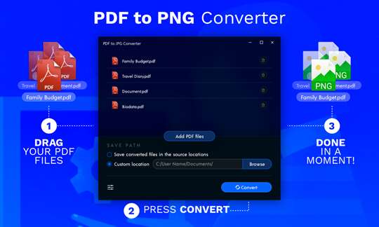 PDF to PNG Converter. screenshot 1