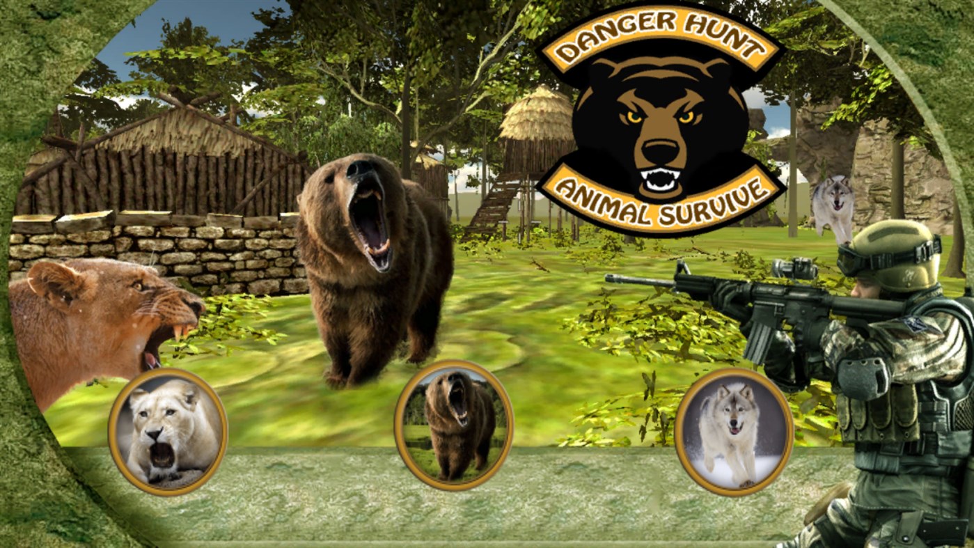 #1. Danger Hunt Animal Survive (Windows) By: ZITI Games