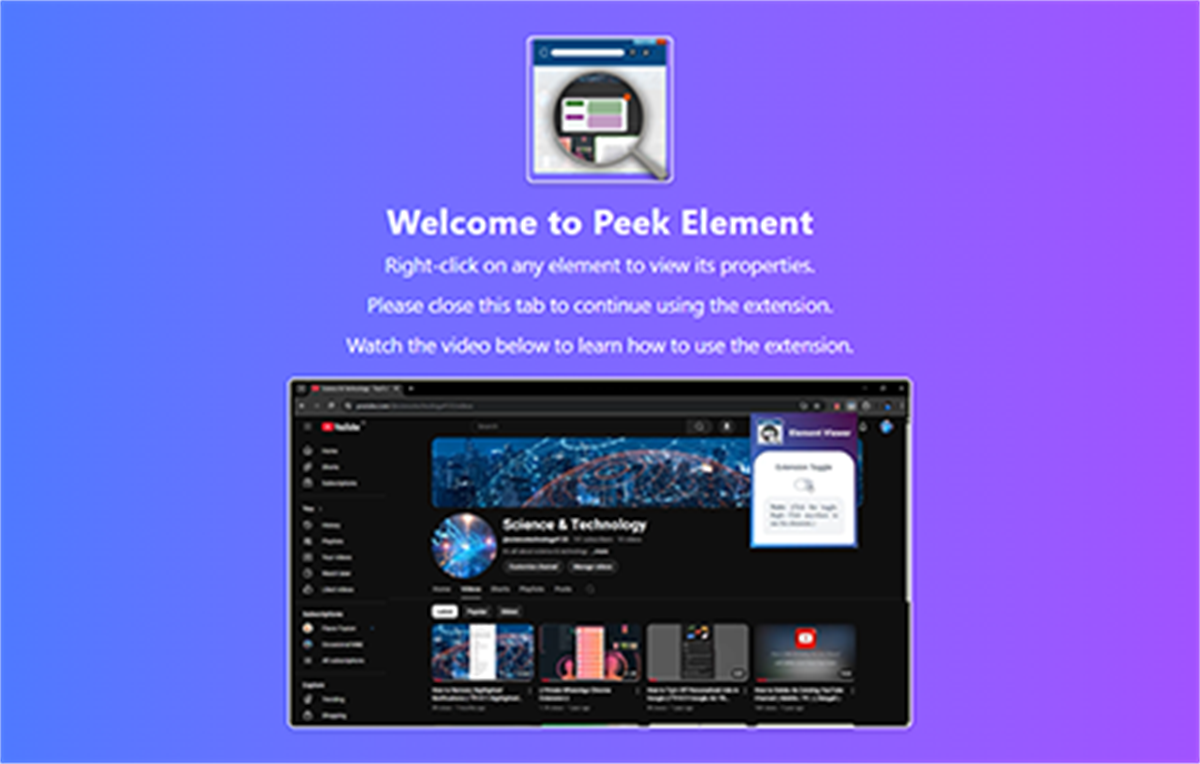 Peek Element