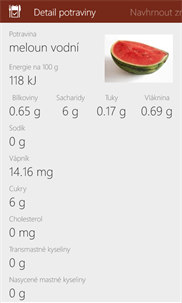 Caloric Charts screenshot 4