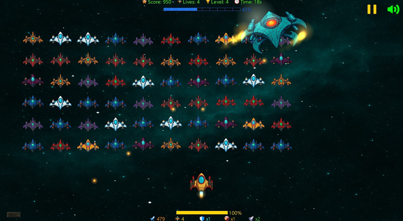 #2. Galactic Force X Ultimate (Windows) 由: AAVV CORP