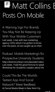 Mobile Marketing Expertise: The Matt Collins Blog screenshot 2
