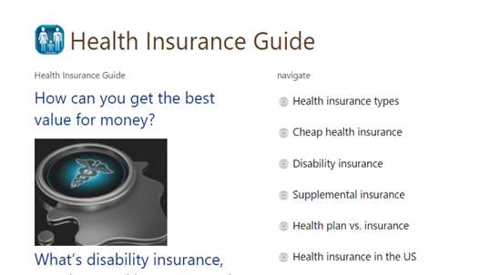 Health Insurance Guide screenshot 1