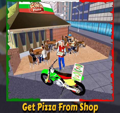 Pizza Moto Bike Delivery 3D Screenshots 1