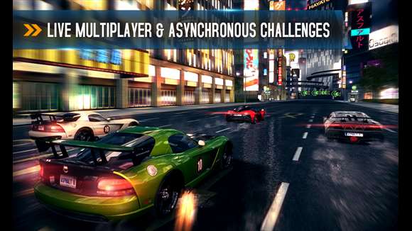 Screenshot: Live multiplayer & asynchronous challenges