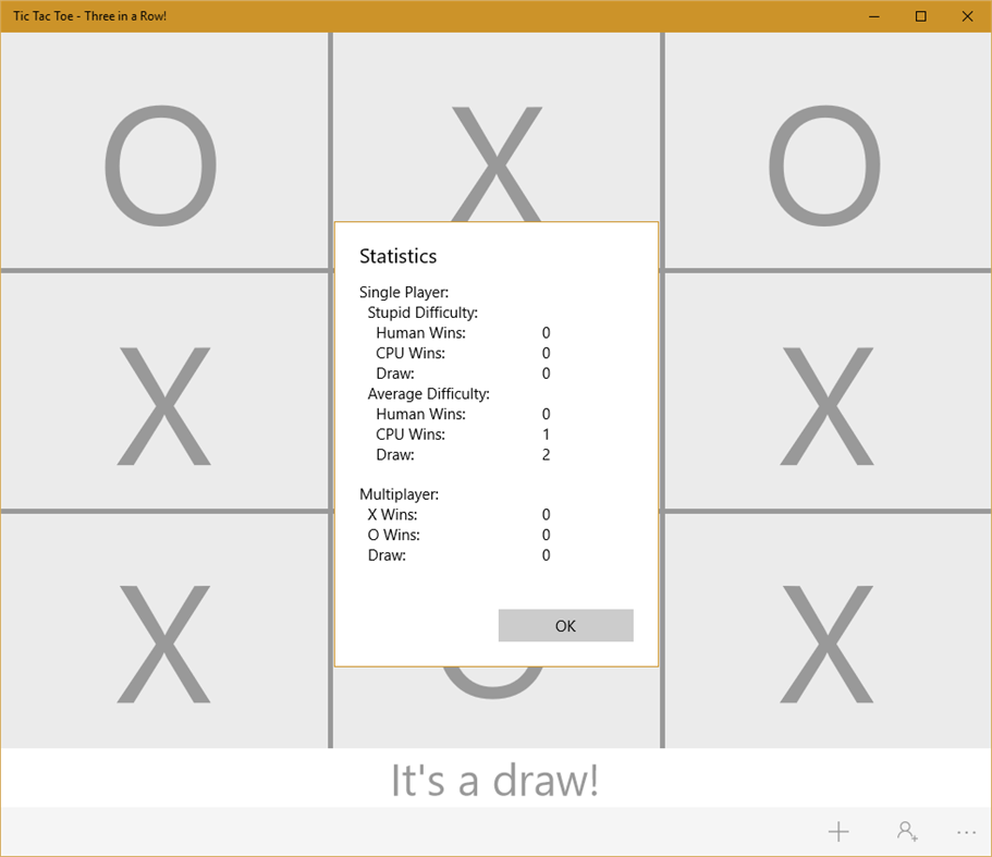 #2. Tic Tac Toe - Three in a Row! (Windows) 由: Prodigusoft LLC