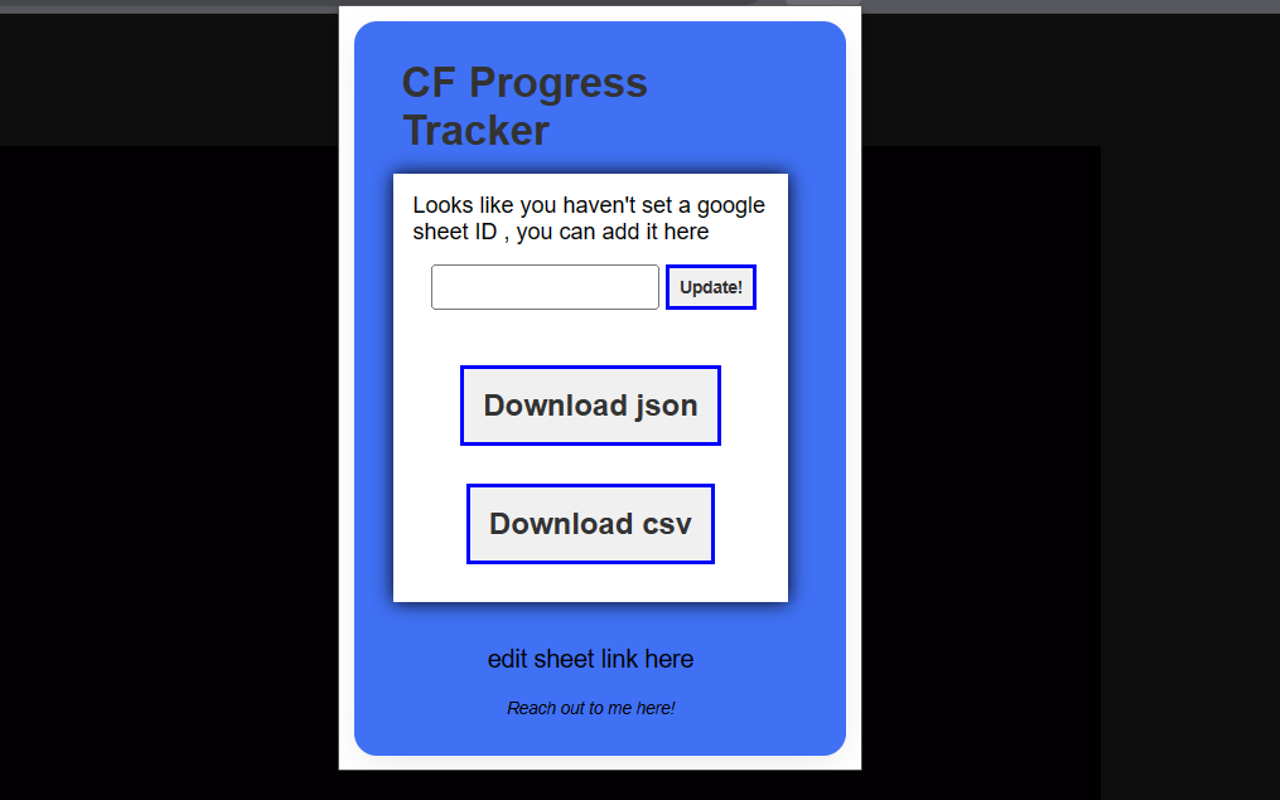 Codeforces Progress Tracker