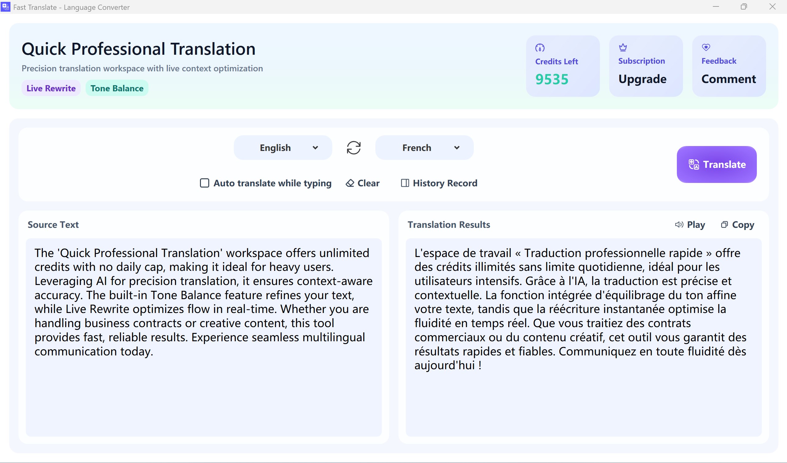 Fast Translate - Language Converter screenshot
