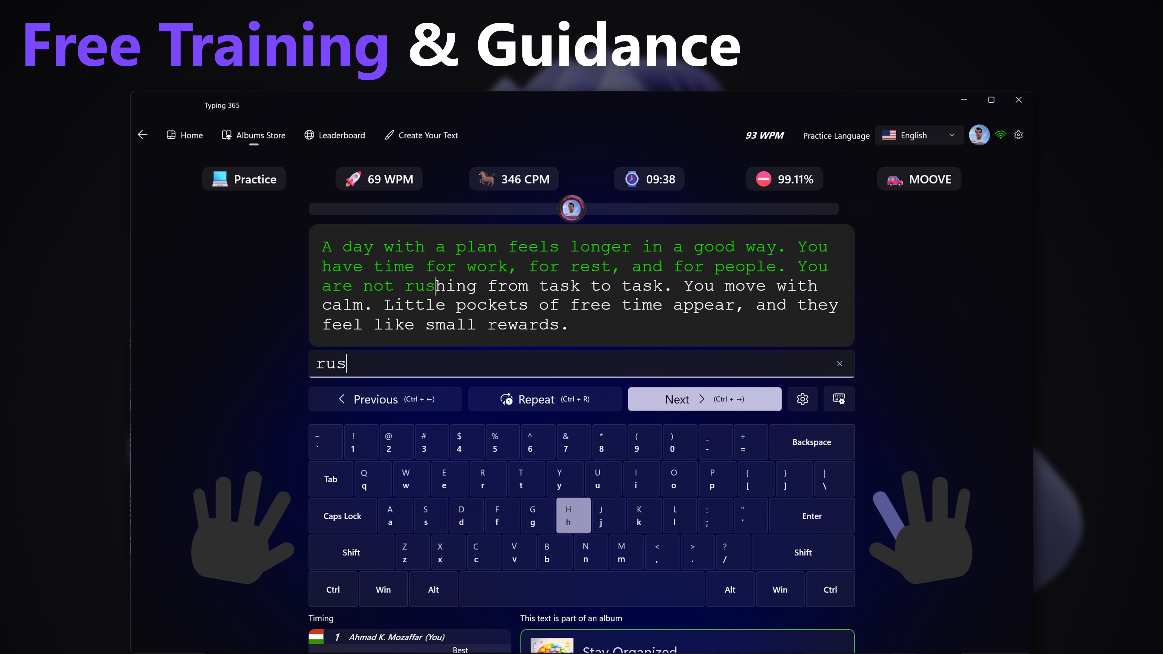 Typing 365 | Daily Typing Trainer screenshot