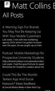 Mobile Marketing Expertise: The Matt Collins Blog screenshot 1