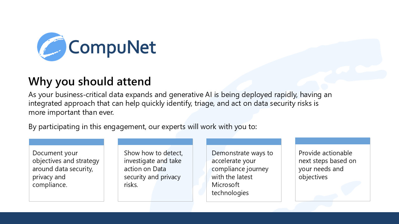 Snapshot 1 of Data Security Engagement for Microsoft 365