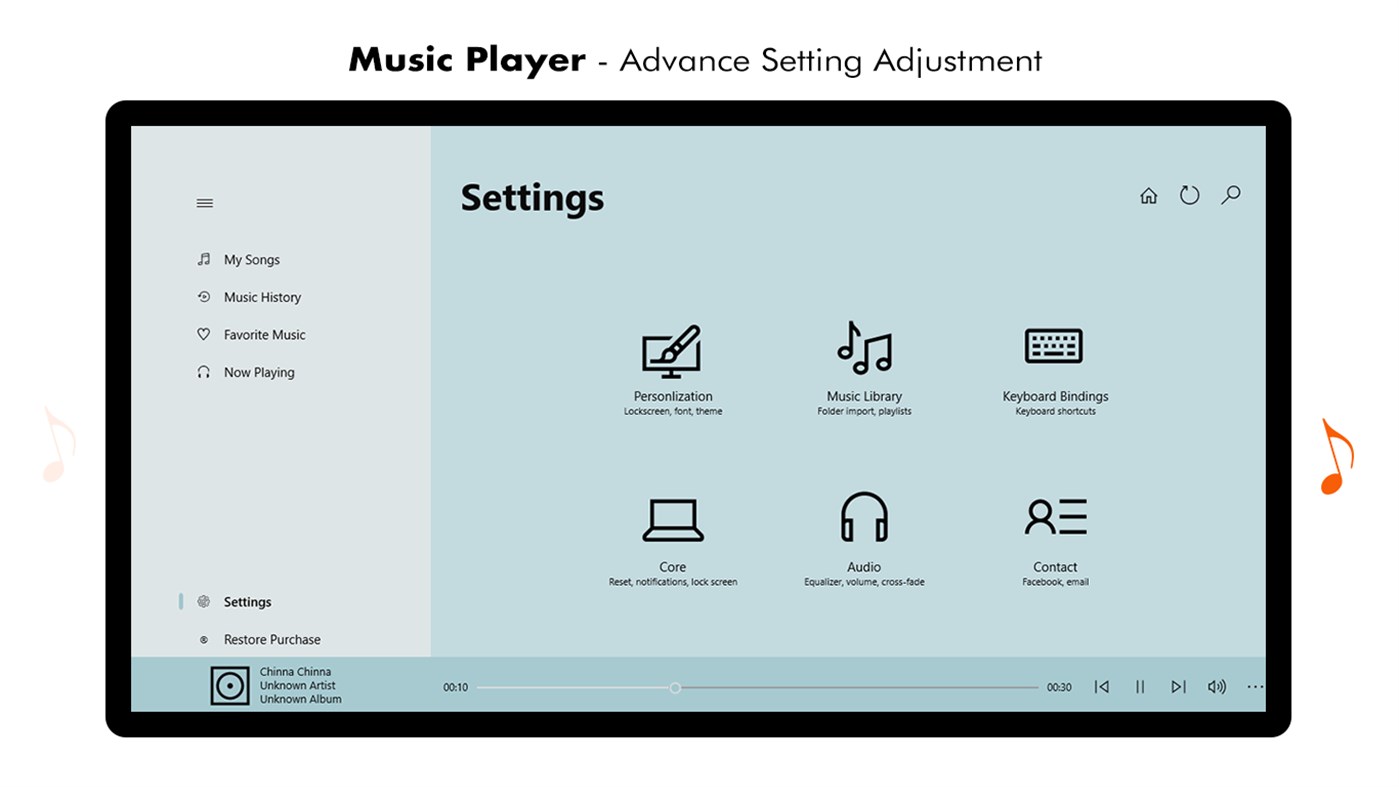 #5. MP3 Player - Music Player & Equalizer (Windows) By: Best Game Studio