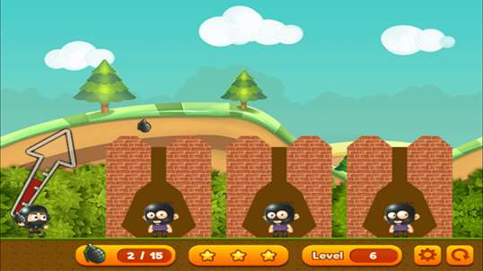 Angry Grenade Toss Puzzle screenshot 2