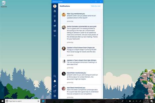 Salesforce Chatter screenshot 3