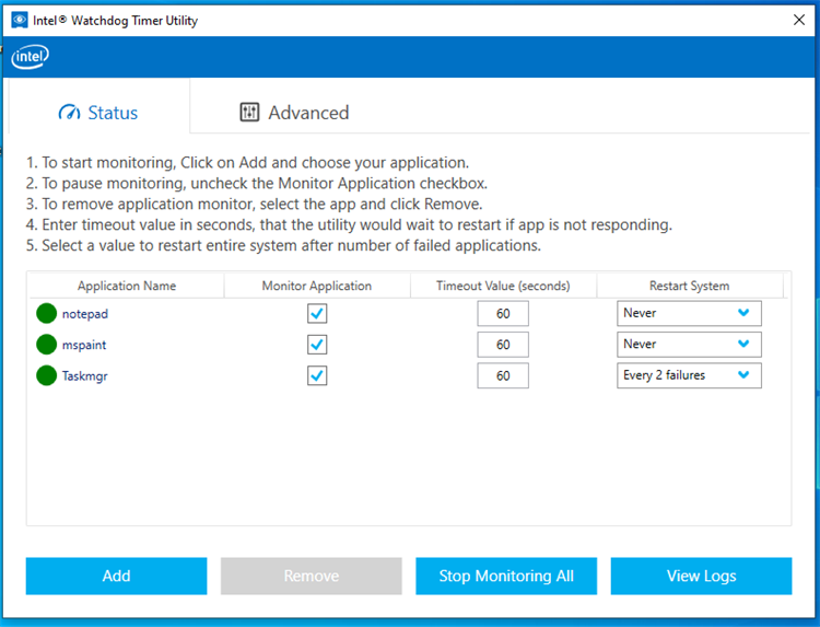 Intel watchdog timer driver что это