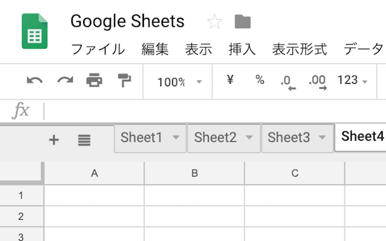 Google Sheets Tabs on Top