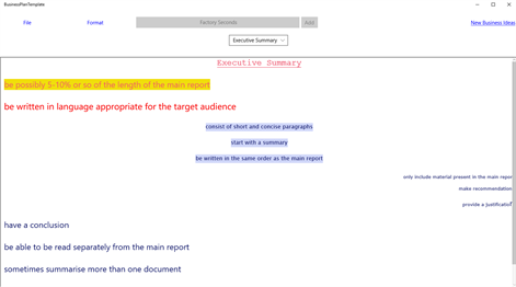 BusinessPlanTemplate Screenshots 2