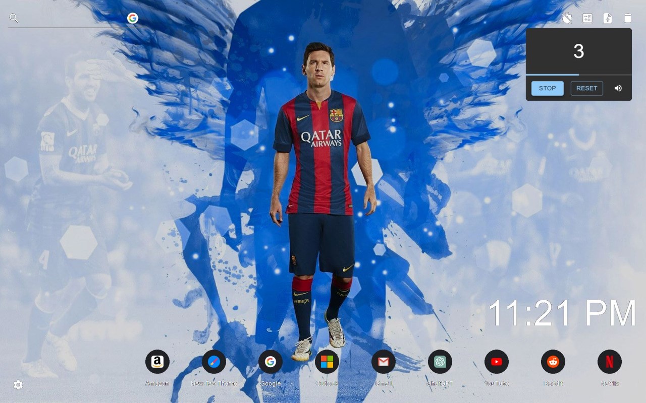 Lionel Messi Wallpaper New Tab