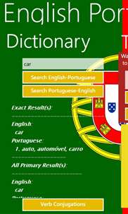 English-Portuguese Dictionary And Phrasebook screenshot 1