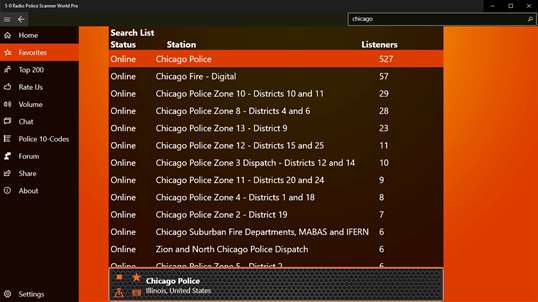 5-0 Radio Police Scanner World Pro screenshot 4
