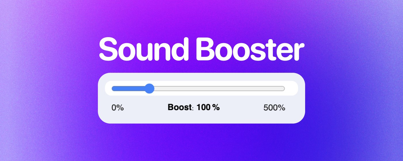 Sound Booster marquee promo image