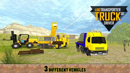 Log Transporter Truck Driver - Forklift Crane Sim screenshot 1