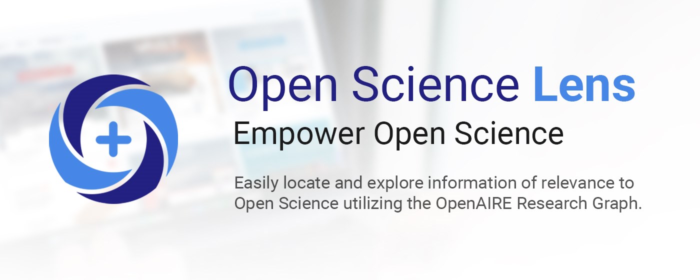 Open Science Lens marquee promo image