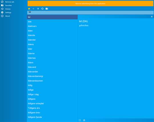 Wörterbuch Deutsch Dänisch screenshot 1
