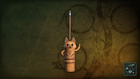 추가 치장품 '길쭉 하얀 고양이 모형'