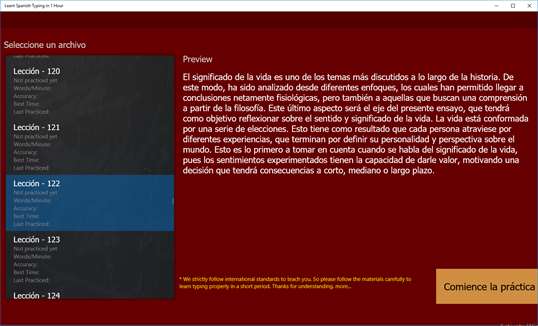 Learn Spanish Typing in 1 Hour (Mecanografía española) screenshot 3