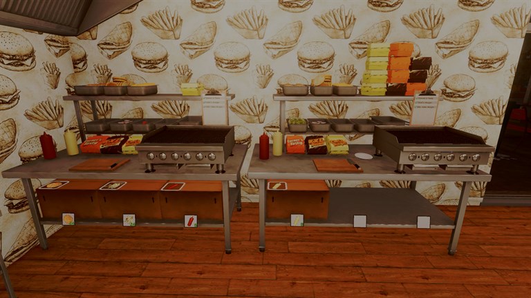 Corner Kitchen Fast Food Simulator 餐廳內部管理視角