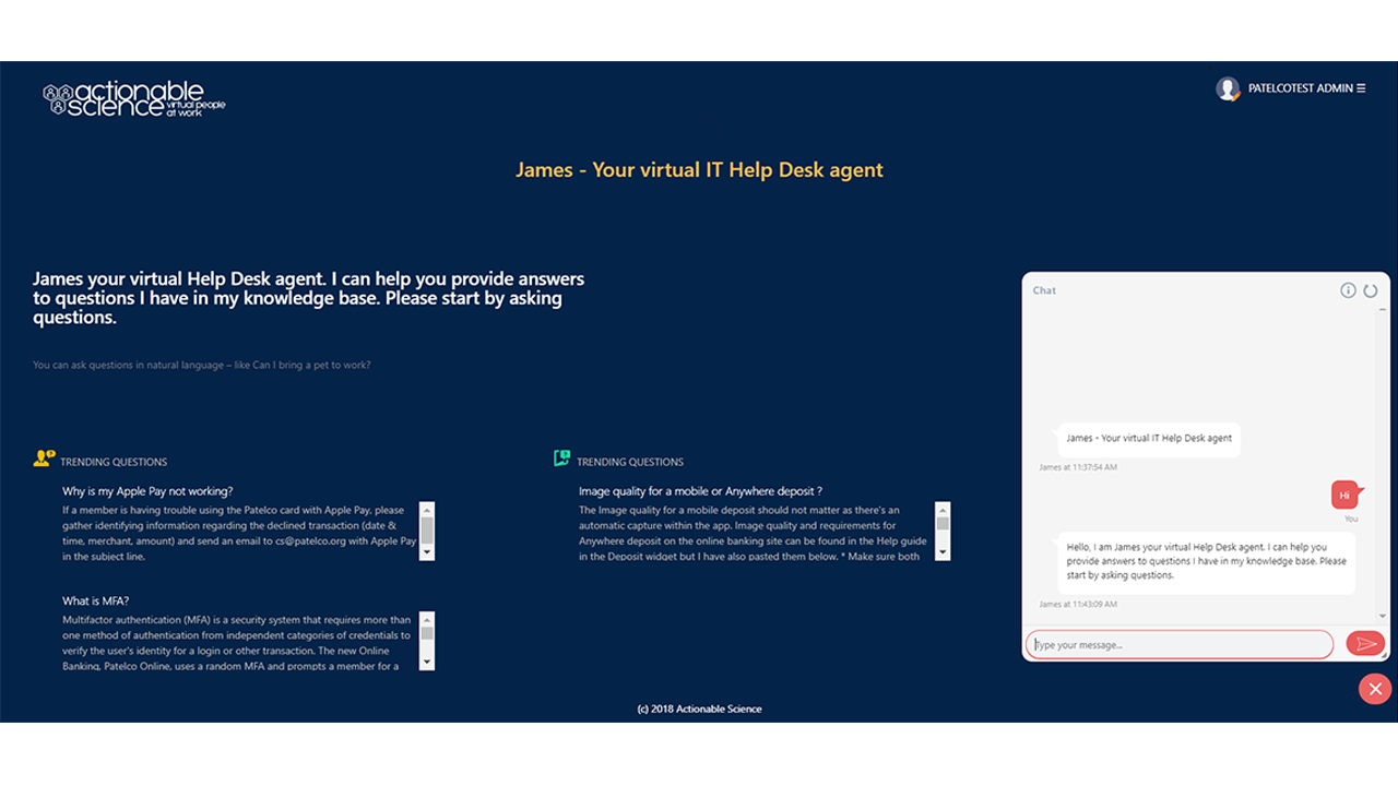James Virtual It Helpdesk Agent