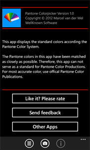 Pantone Colorpicker screenshot 3