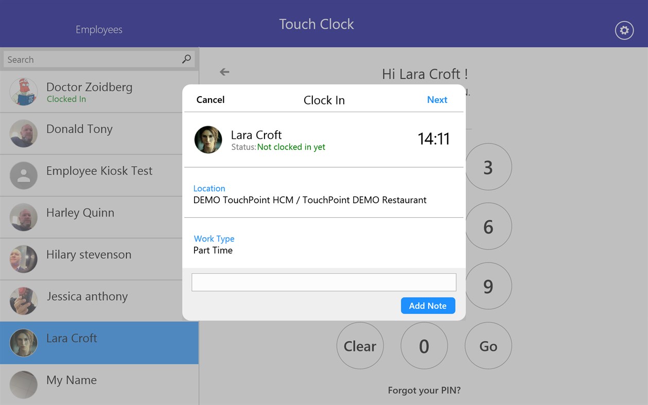#2. Touch Clock (Windows) By: TouchPoint HCM Solutions