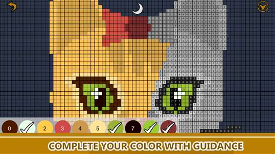 Cats Color By Number - Pixel Art Animals Coloring Book screenshot 2