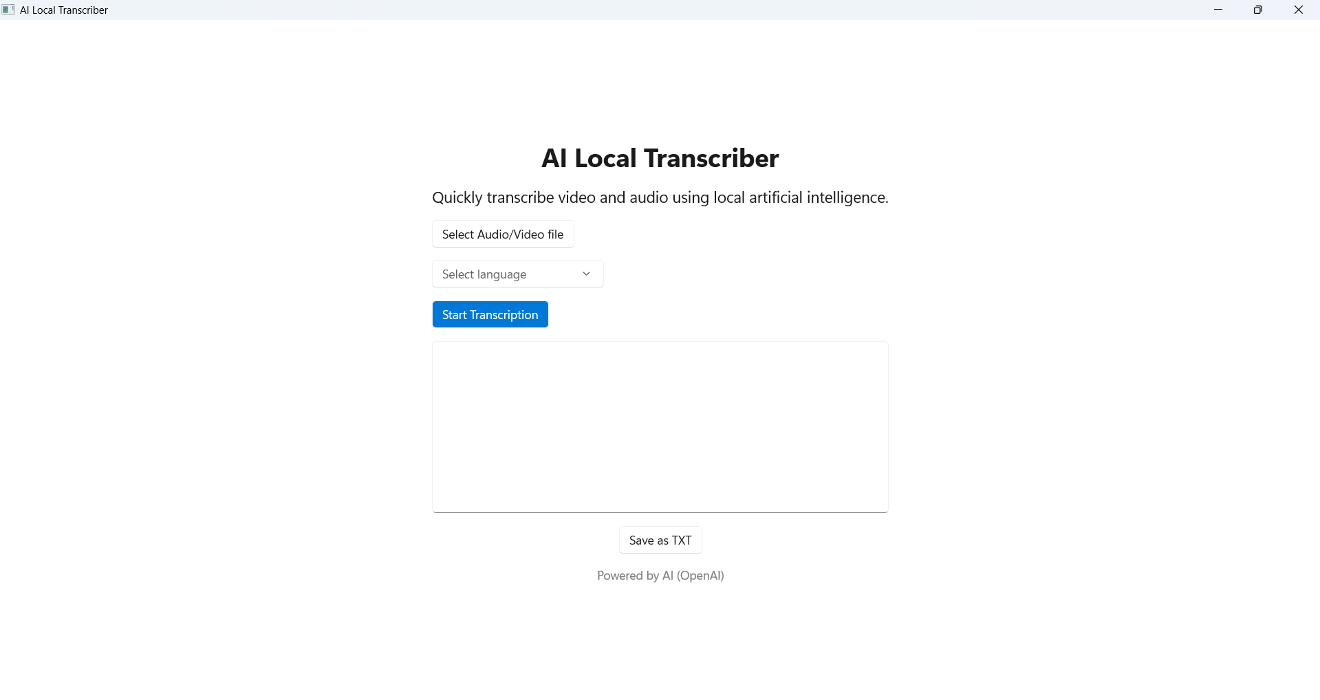 【图】AI Video & Audio Transcriber(截图1)